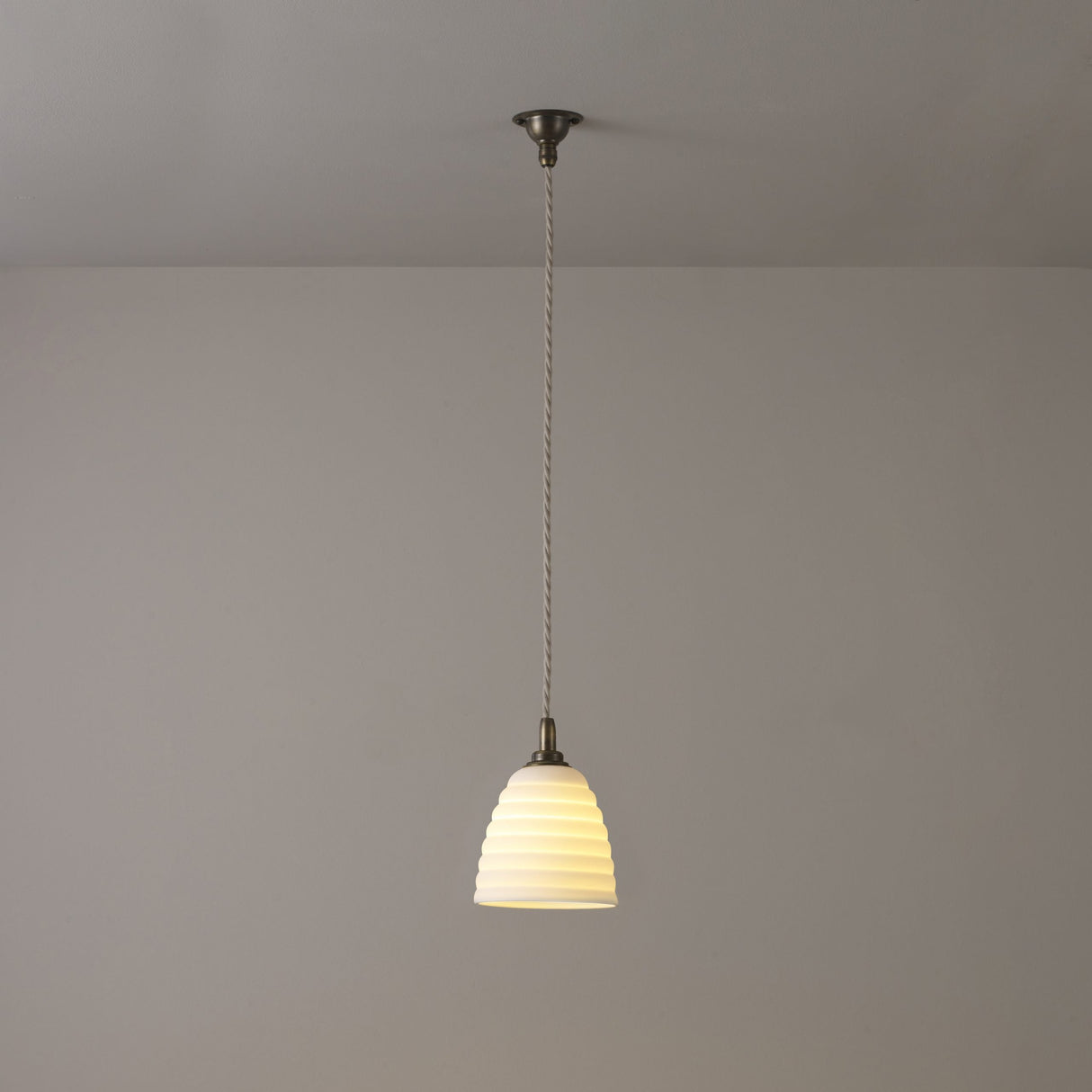 Original BTC Antique Brass Bibendum Pendant – from Amos Lighting + Home