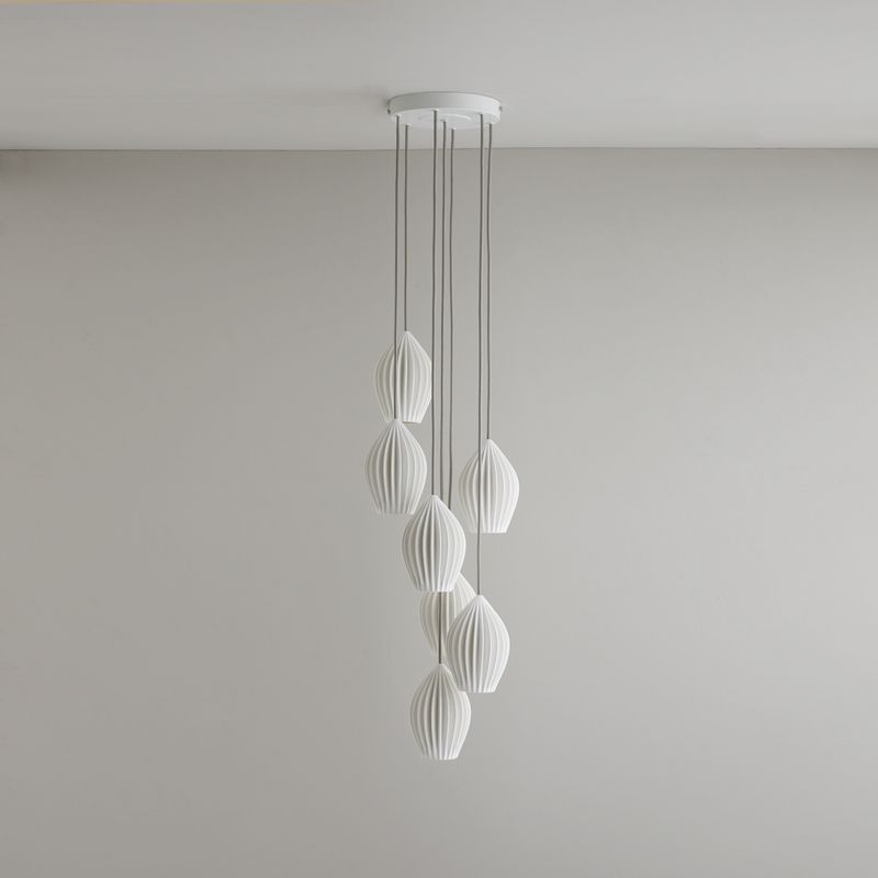 Original BTC Fin Pendant Grouping of 7 – from Amos Lighting + Home