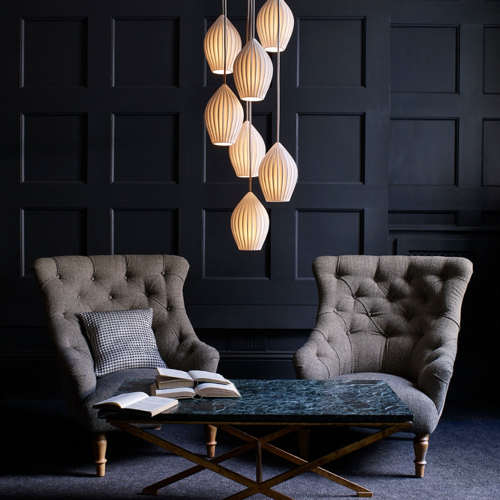 Original BTC Fin Pendant Grouping of 7 – from Amos Lighting + Home