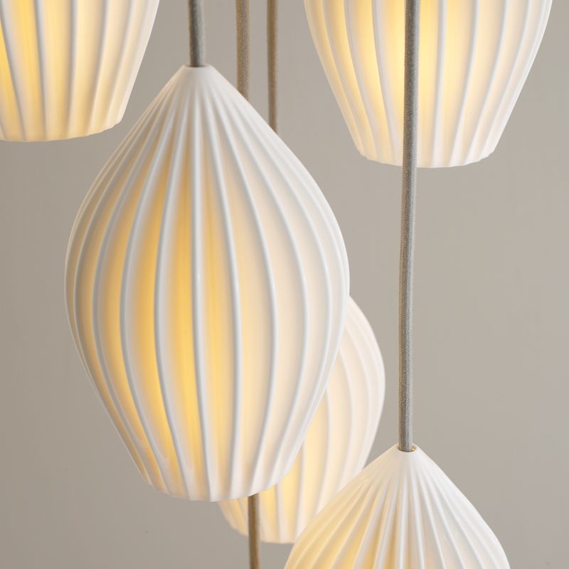 Original BTC Fin Pendant Grouping of 7 – from Amos Lighting + Home