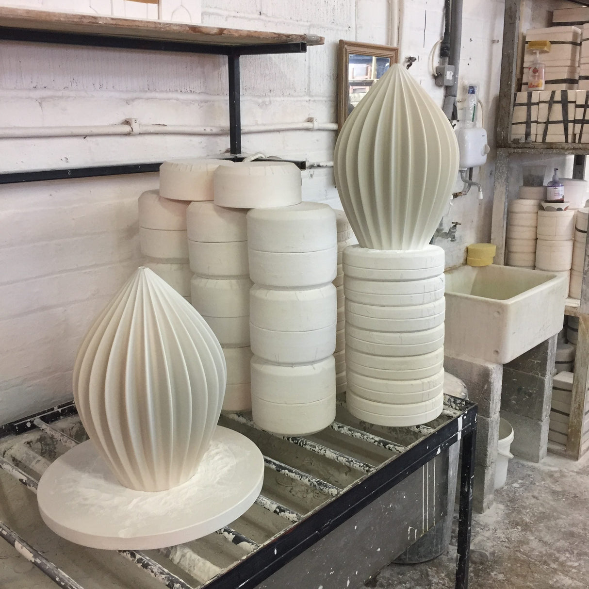 Original BTC Fin Pendant Grouping of 7 – from Amos Lighting + Home