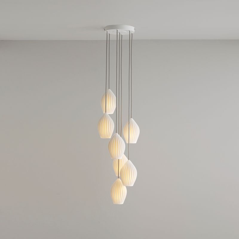 Original BTC Fin Pendant Grouping of 7 – from Amos Lighting + Home