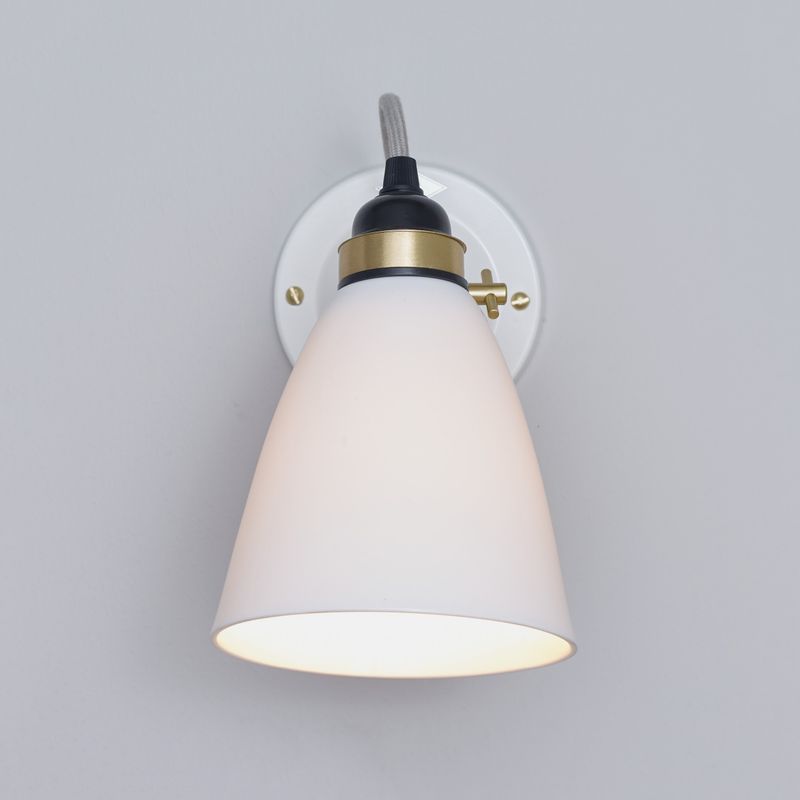 Original BTC Hector 30 Wall Light, Switched, Grey Cable – from Amos Lighting + Home