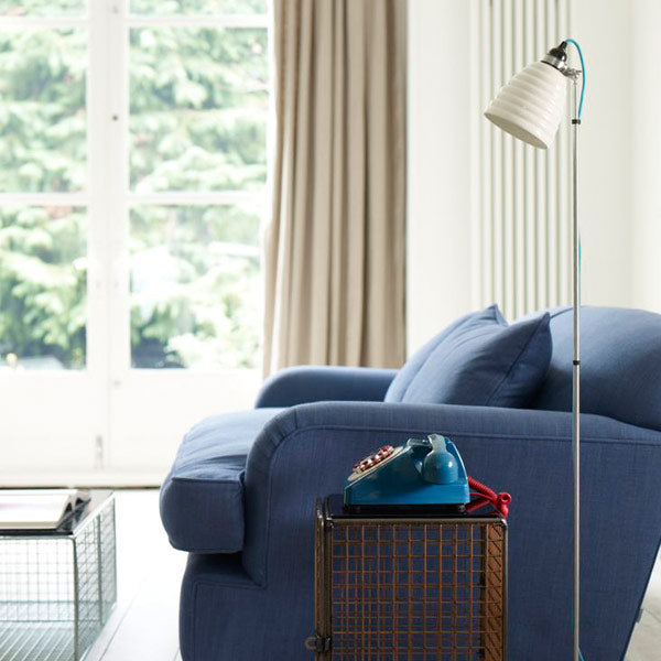 Original BTC Hector Bibendum Floor Light, Turquoise Flex – from Amos Lighting + Home