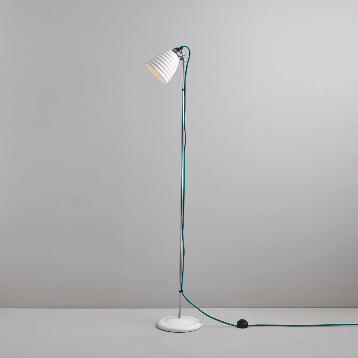 Original BTC Hector Bibendum Floor Light, Turquoise Flex – from Amos Lighting + Home