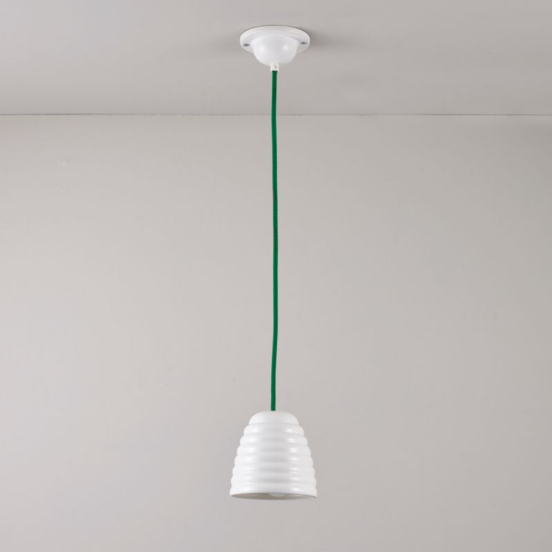 Original BTC Hector Bibendum Size 1 Pendant, Green Flex – from Amos Lighting + Home