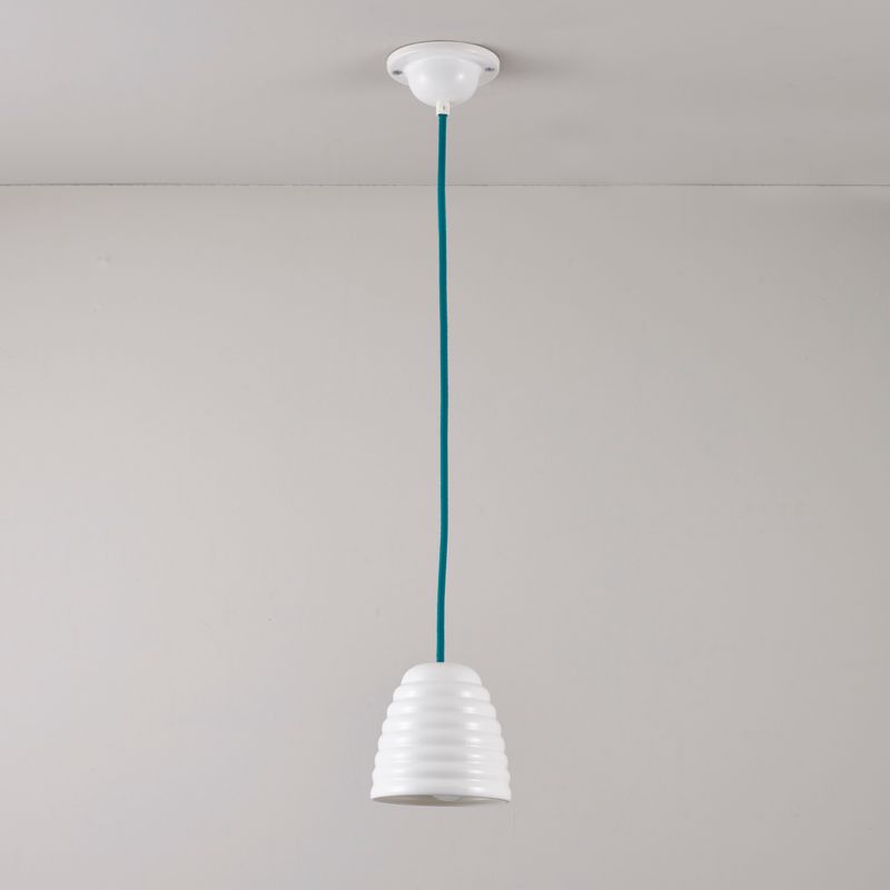 Original BTC Hector Bibendum Size 1 Pendant, Turquoise Flex – from Amos Lighting + Home