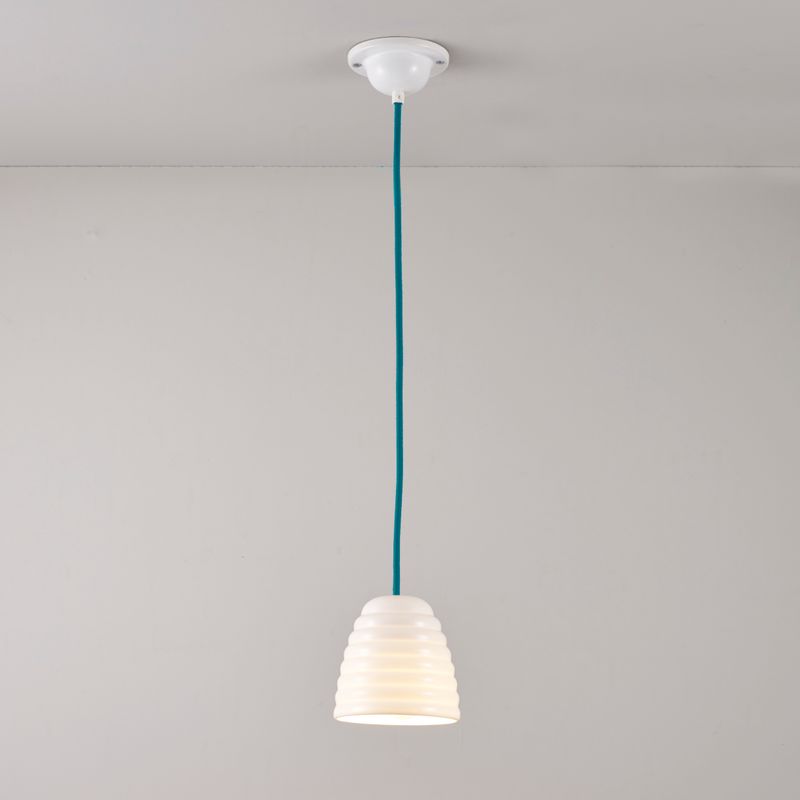 Original BTC Hector Bibendum Size 1 Pendant, Turquoise Flex – from Amos Lighting + Home