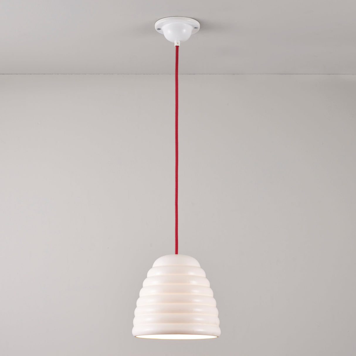 Original BTC Hector Bibendum Size 2 Pendant, Red Flex – from Amos Lighting + Home