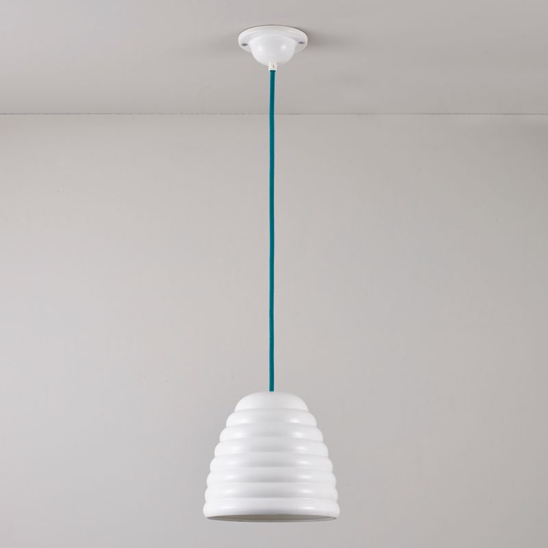 Original BTC Hector Bibendum Size 2 Pendant, Turquoise Flex – from Amos Lighting + Home