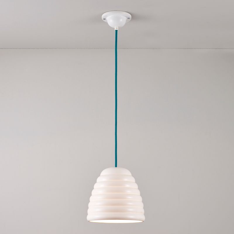 Original BTC Hector Bibendum Size 2 Pendant, Turquoise Flex – from Amos Lighting + Home