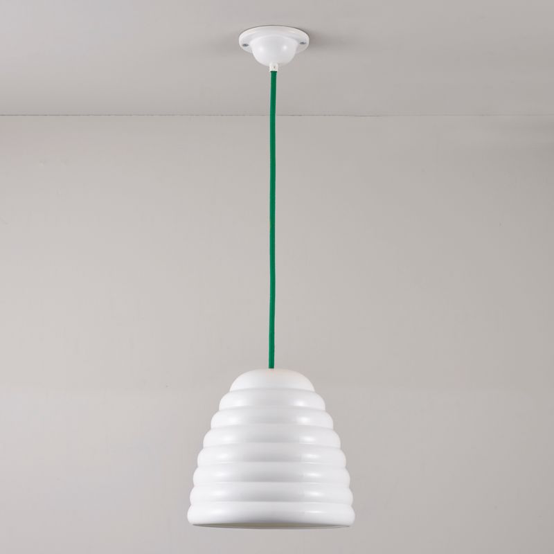Original BTC Hector Bibendum Size 3 Pendant, Green Flex – from Amos Lighting + Home