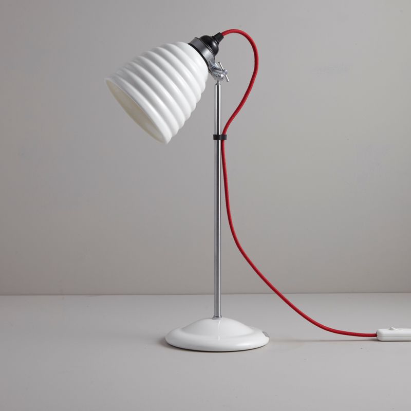 Original BTC Hector Bibendum Table Light, Red Flex – from Amos Lighting + Home
