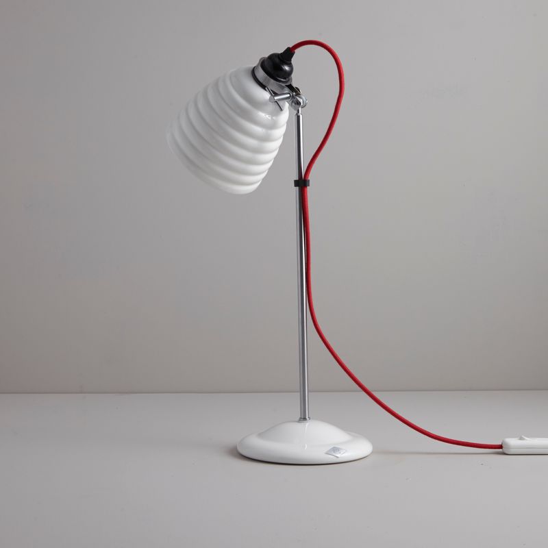 Original BTC Hector Bibendum Table Light, Red Flex – from Amos Lighting + Home