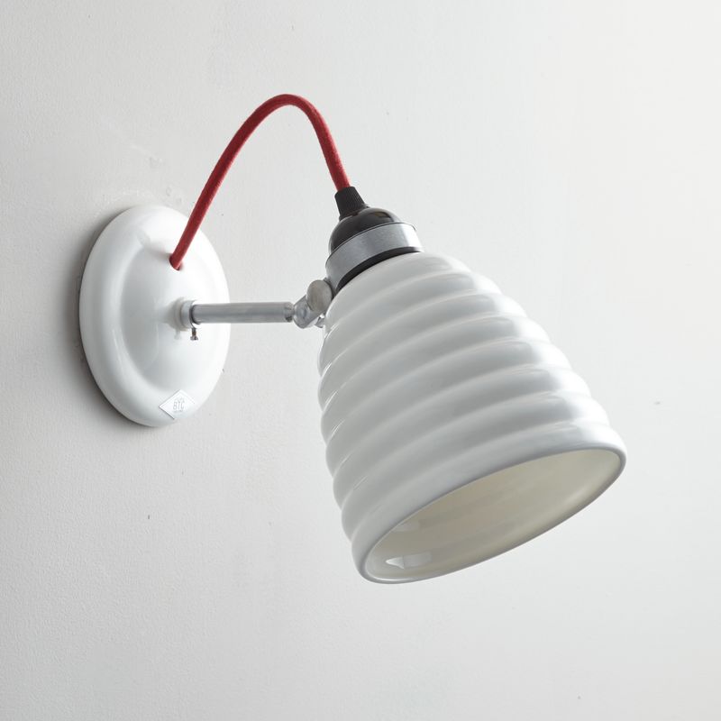 Original BTC Hector Bibendum Wall Light, Red Flex, Un-Switched – from Amos Lighting + Home