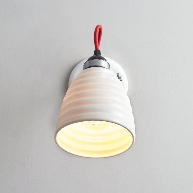 Original BTC Hector Bibendum Wall Light, Red Flex, Un-Switched – from Amos Lighting + Home
