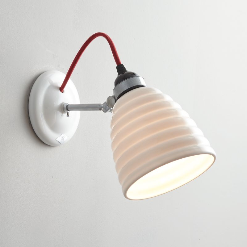 Original BTC Hector Bibendum Wall Light, Red Flex, Un-Switched – from Amos Lighting + Home