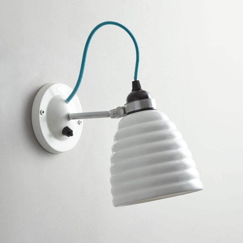 Original BTC Hector Bibendum Wall Light Switched, Turquoise Flex – from Amos Lighting + Home