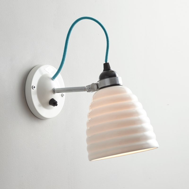Original BTC Hector Bibendum Wall Light Switched, Turquoise Flex – from Amos Lighting + Home