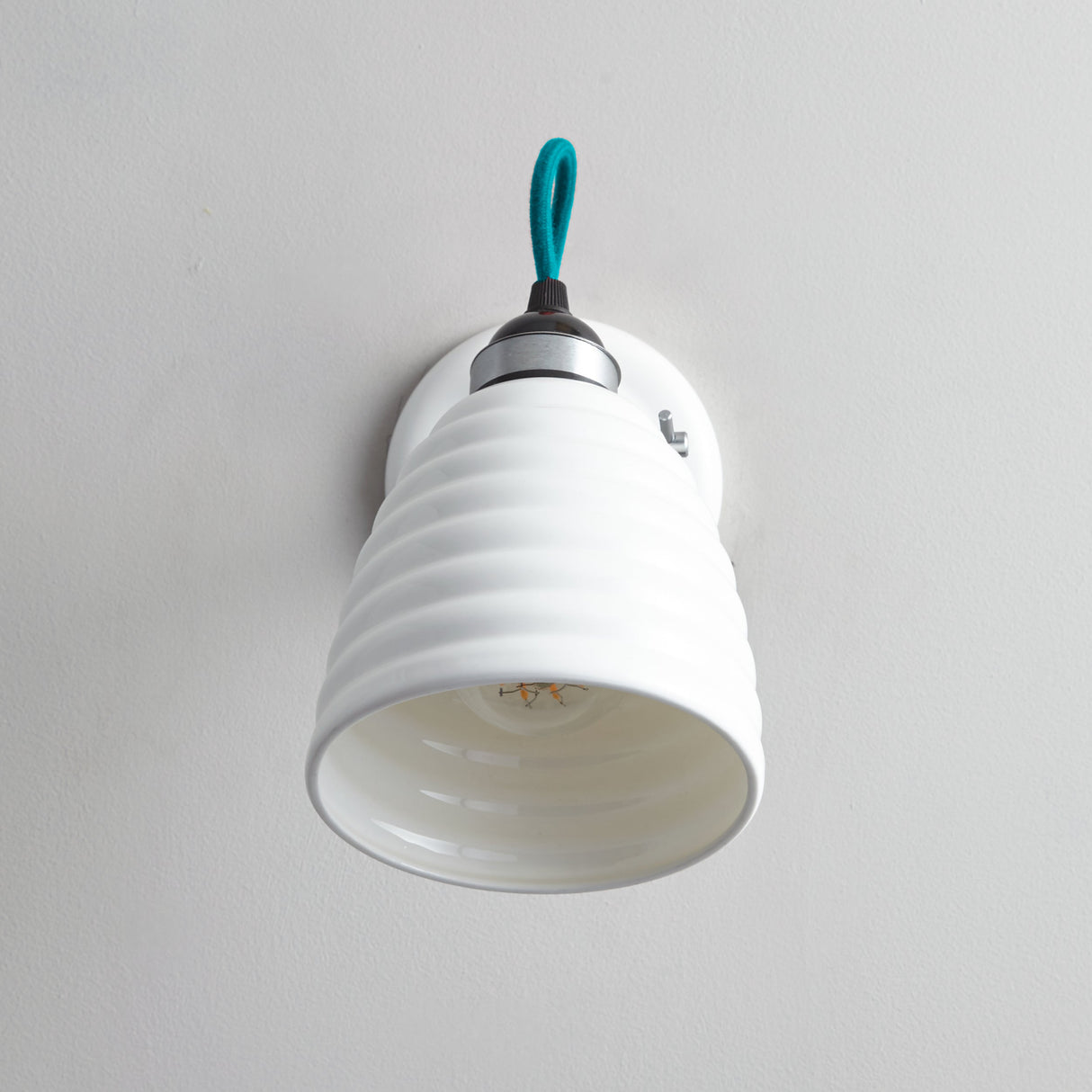Original BTC Hector Bibendum Wall Light, Turquoise Flex, Un-Switched – from Amos Lighting + Home