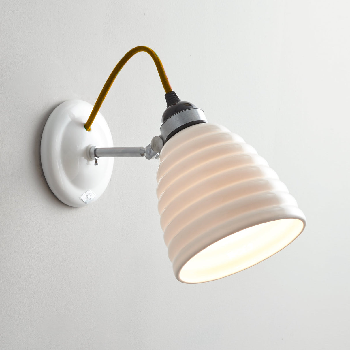 Original BTC Hector Bibendum Wall Light, Yellow Flex, Un-Switched – from Amos Lighting + Home