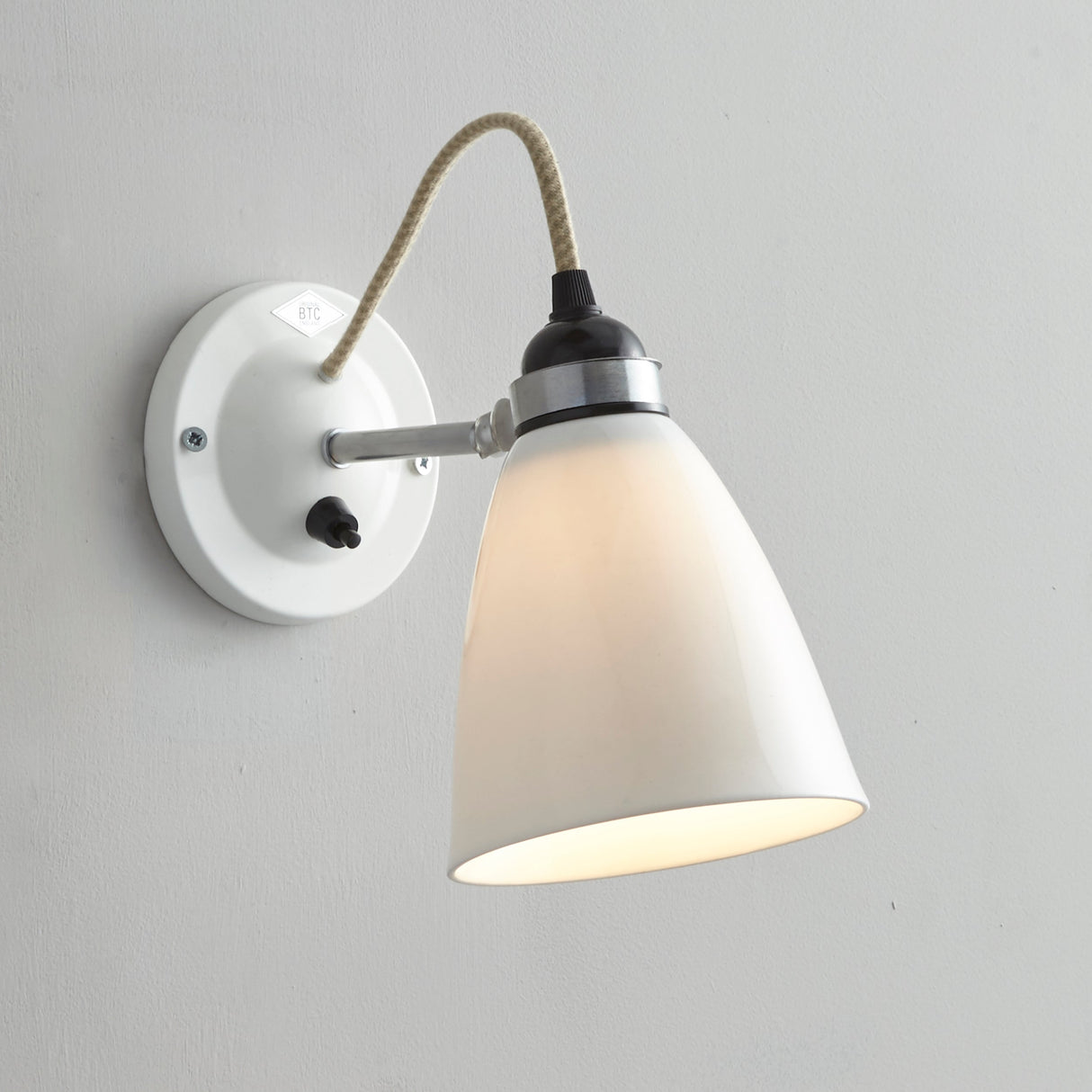 Original BTC Hector Medium Dome Wall Light, Switched – from Amos Lighting + Home