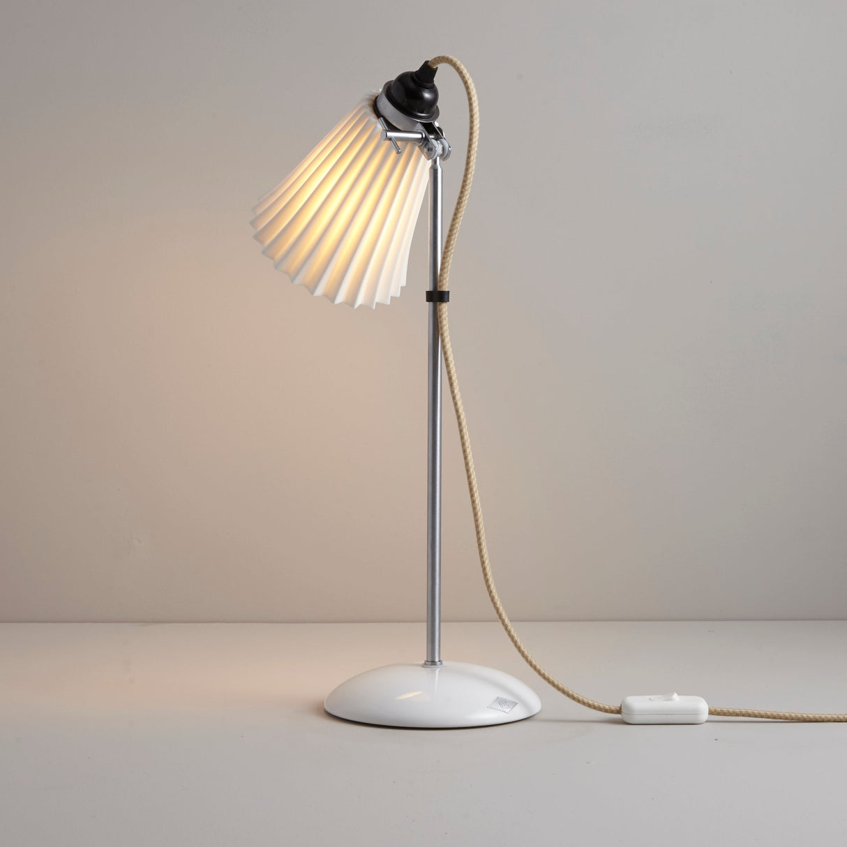 Original BTC Hector Pleat Medium Table Lamp – from Amos Lighting + Home