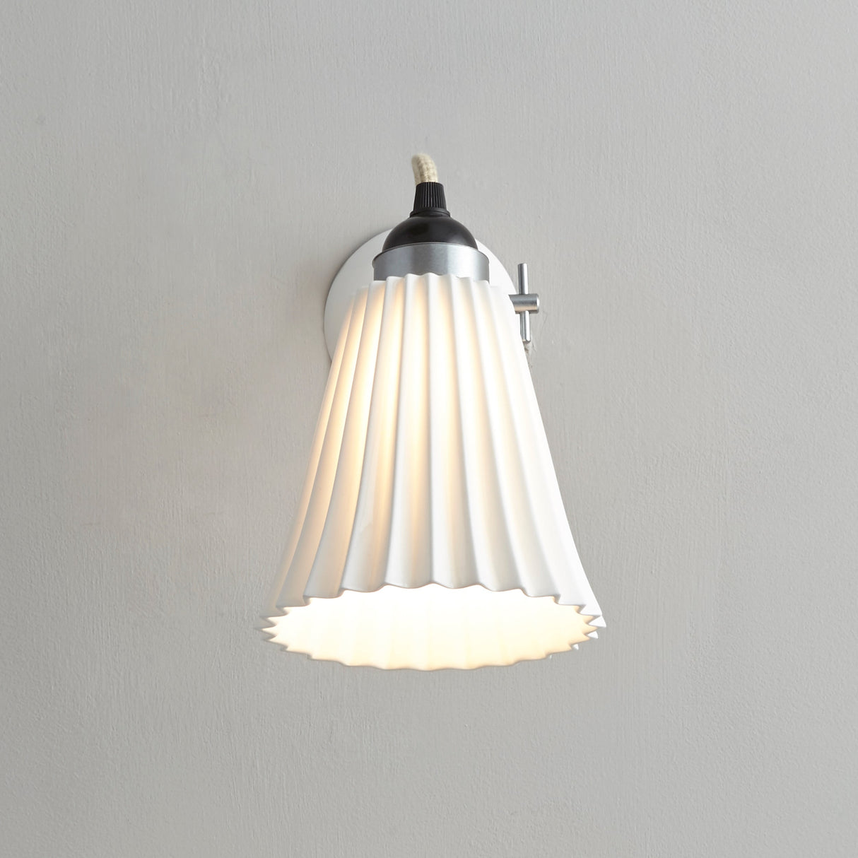 Original BTC Hector Pleat Medium Wall Light, Un-Switched – from Amos Lighting + Home