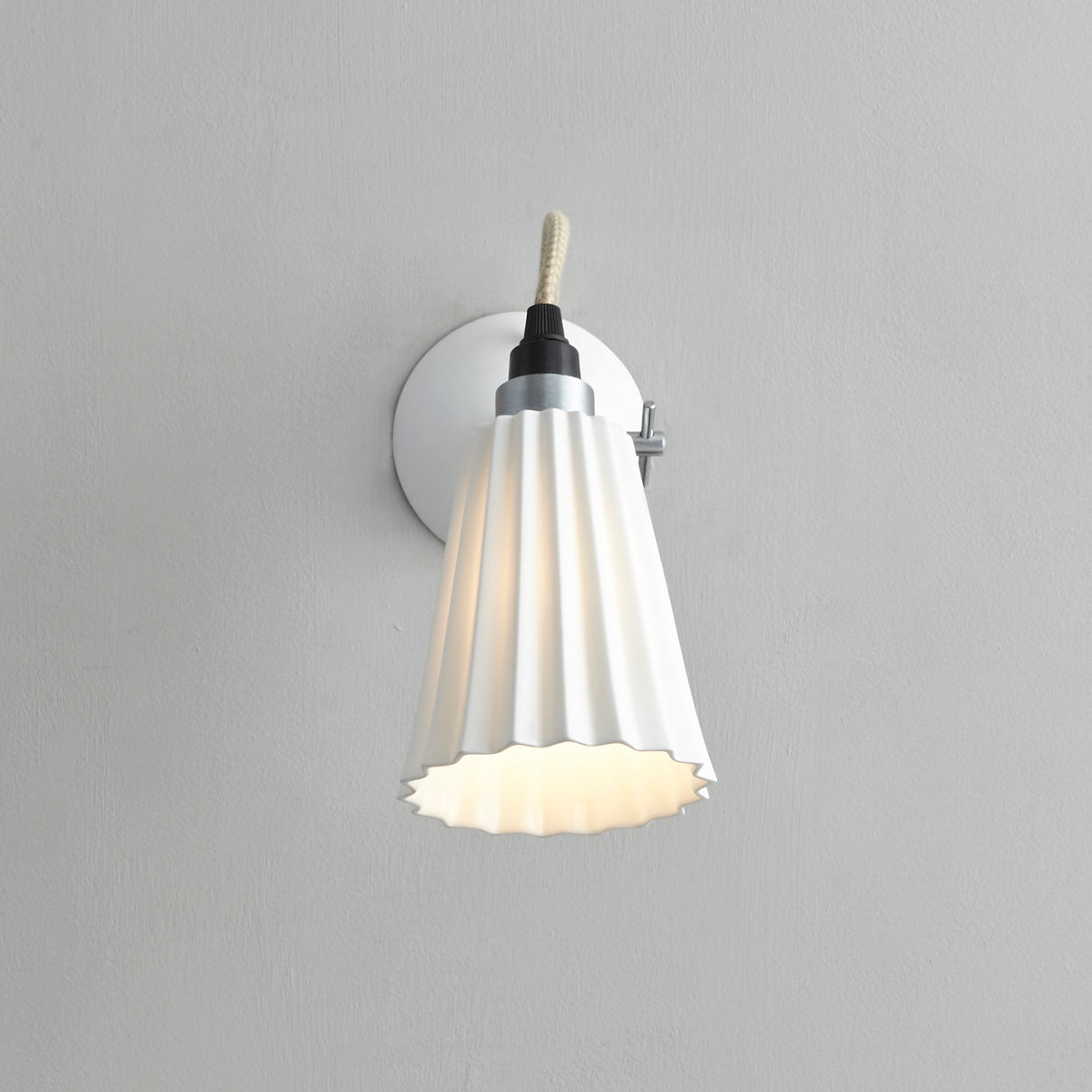 Original BTC Hector Pleat Small Wall Light, Un-Switched – from Amos Lighting + Home