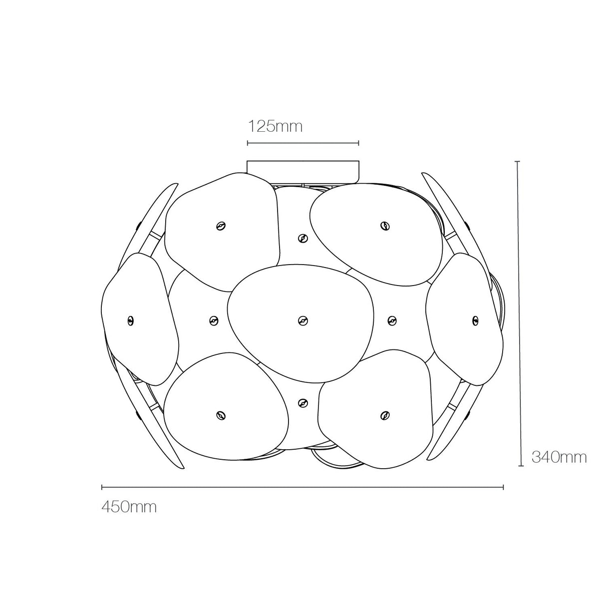 Original BTC Pebble Ceiling Light – from Amos Lighting + Home