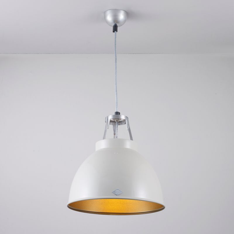 Original BTC Titan Size 1 Pendant, Grey with Bronze Interior – from Amos Lighting + Home