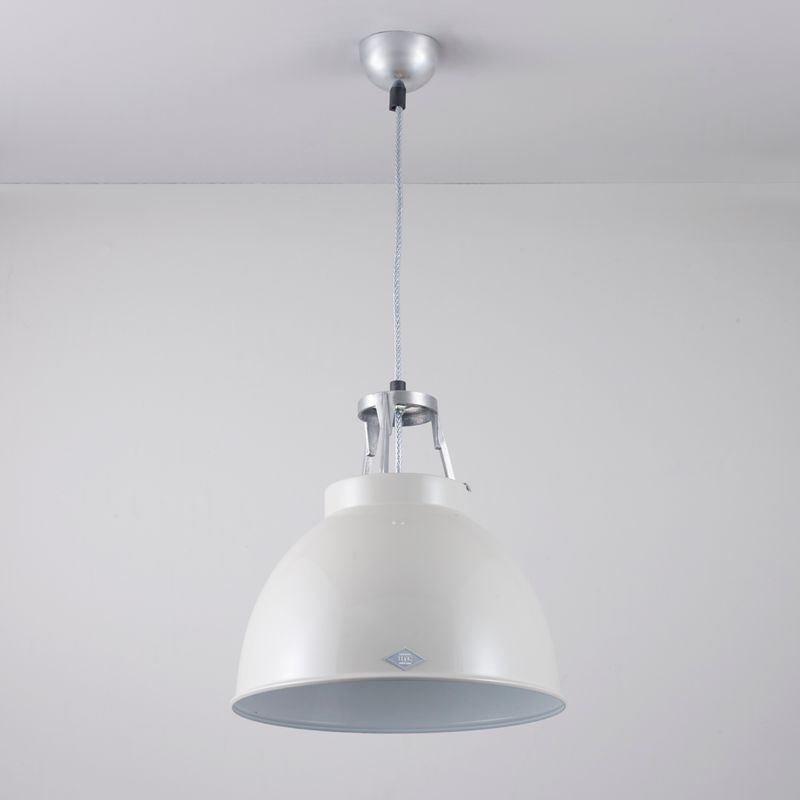 Original BTC Titan Size 1 Pendant Grey with White Interior – from Amos Lighting + Home