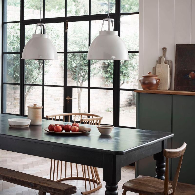 Original BTC Titan Size 1 Pendant Grey with White Interior – from Amos Lighting + Home