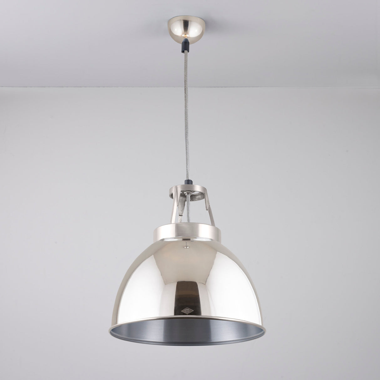 Original BTC Titan Size 1 Pendant, Natural Aluminium – from Amos Lighting + Home
