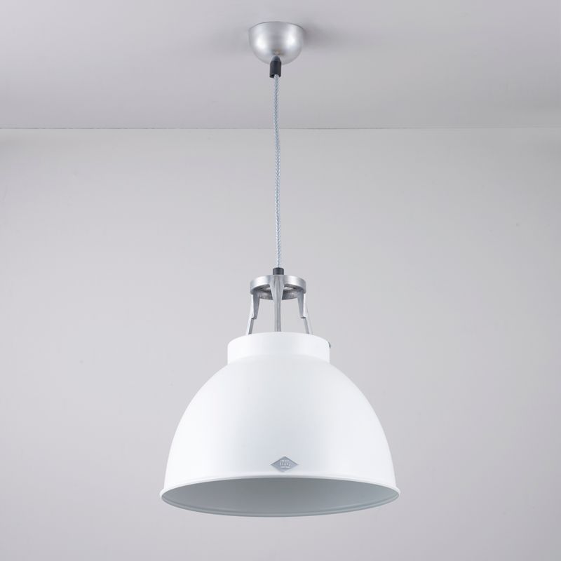Original BTC Titan Size 1 Pendant, White with White Interior – from Amos Lighting + Home