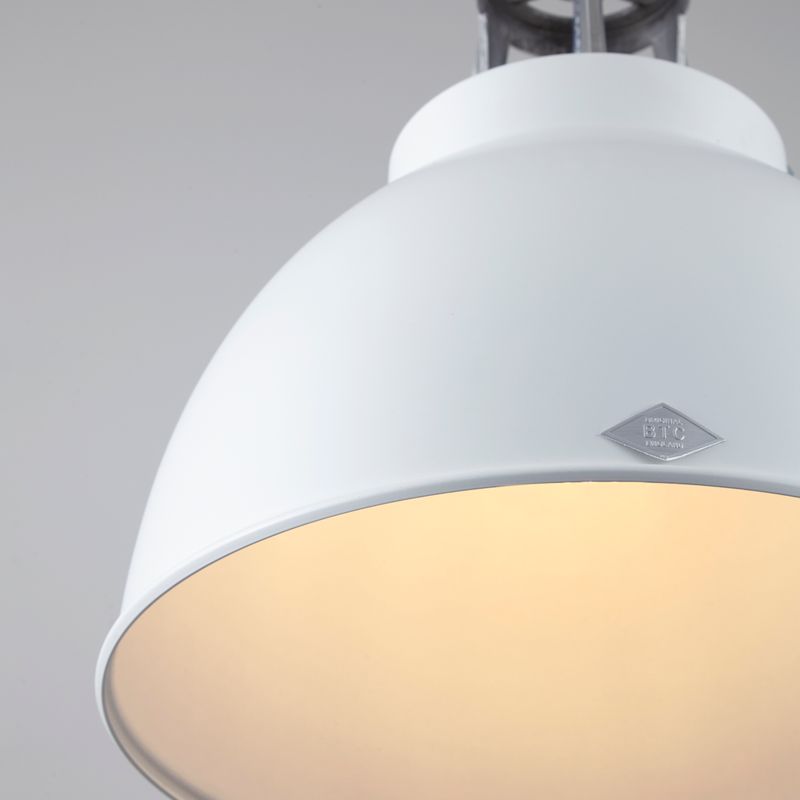 Original BTC Titan Size 1 Pendant, White with White Interior – from Amos Lighting + Home