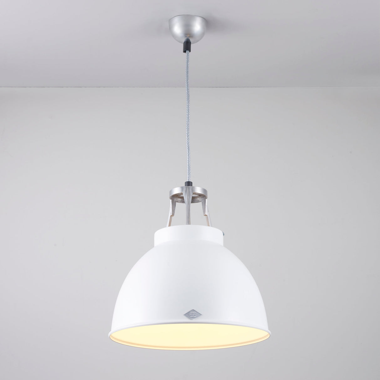 Original BTC Titan Size 1 Pendant, White with White Interior – from Amos Lighting + Home