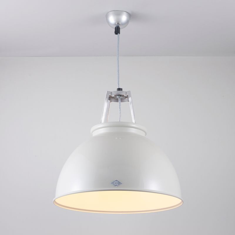 Original BTC Titan Size 3 Pendant, Grey with White Interior – from Amos Lighting + Home