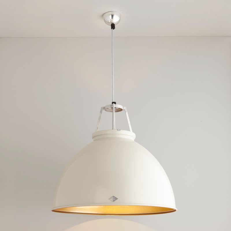 Original BTC Titan Size 5 Pendant, Grey with Bronze Interior – from Amos Lighting + Home