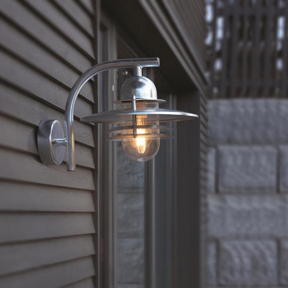 Norlys Oslo Wall Light Galvanised