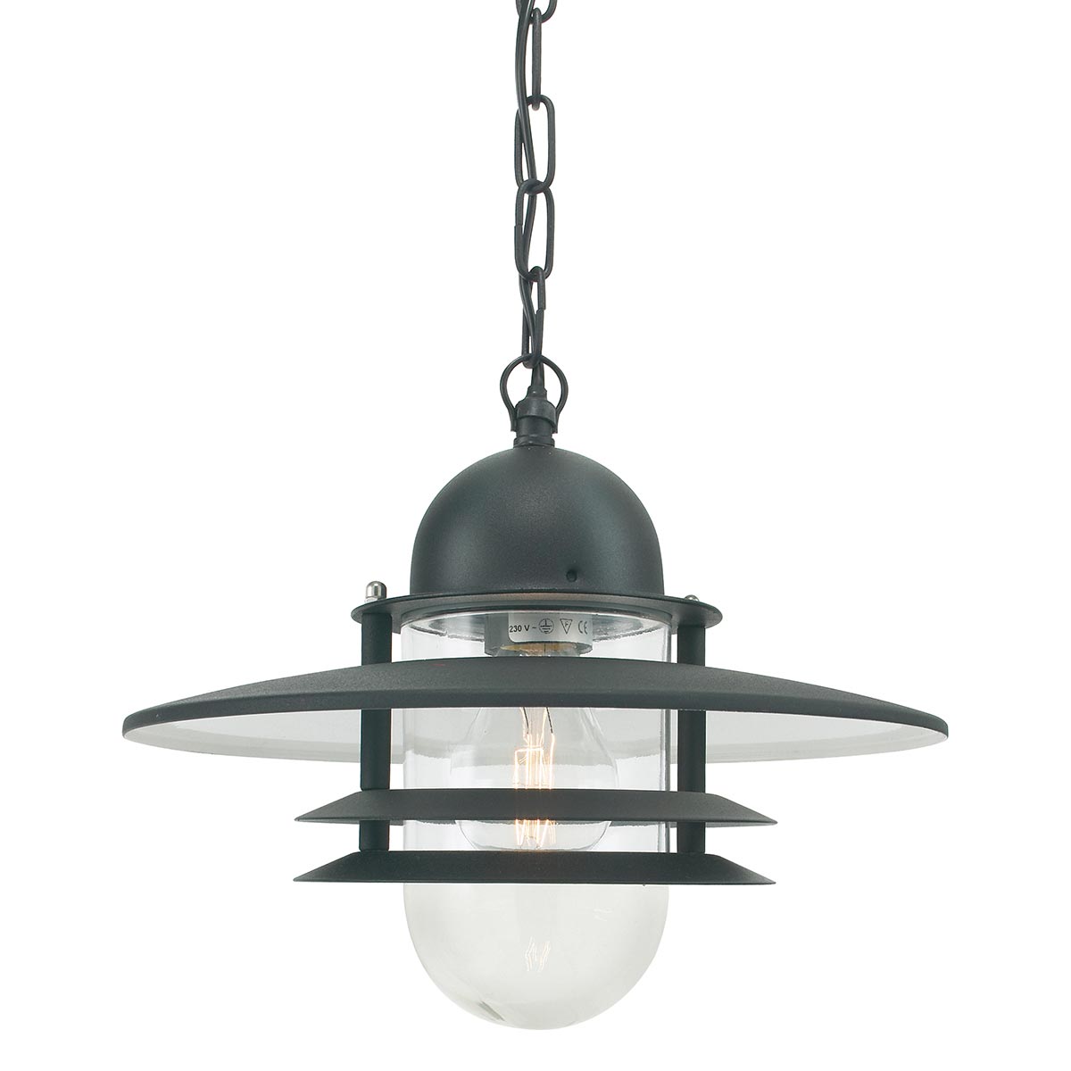 Norlys Oslo Chain Lantern Black