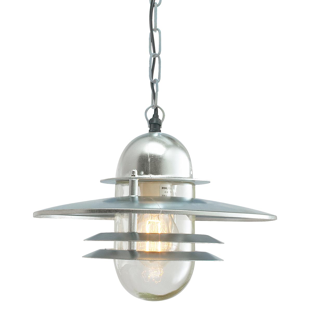 Norlys Oslo Chain Lantern Galvanised