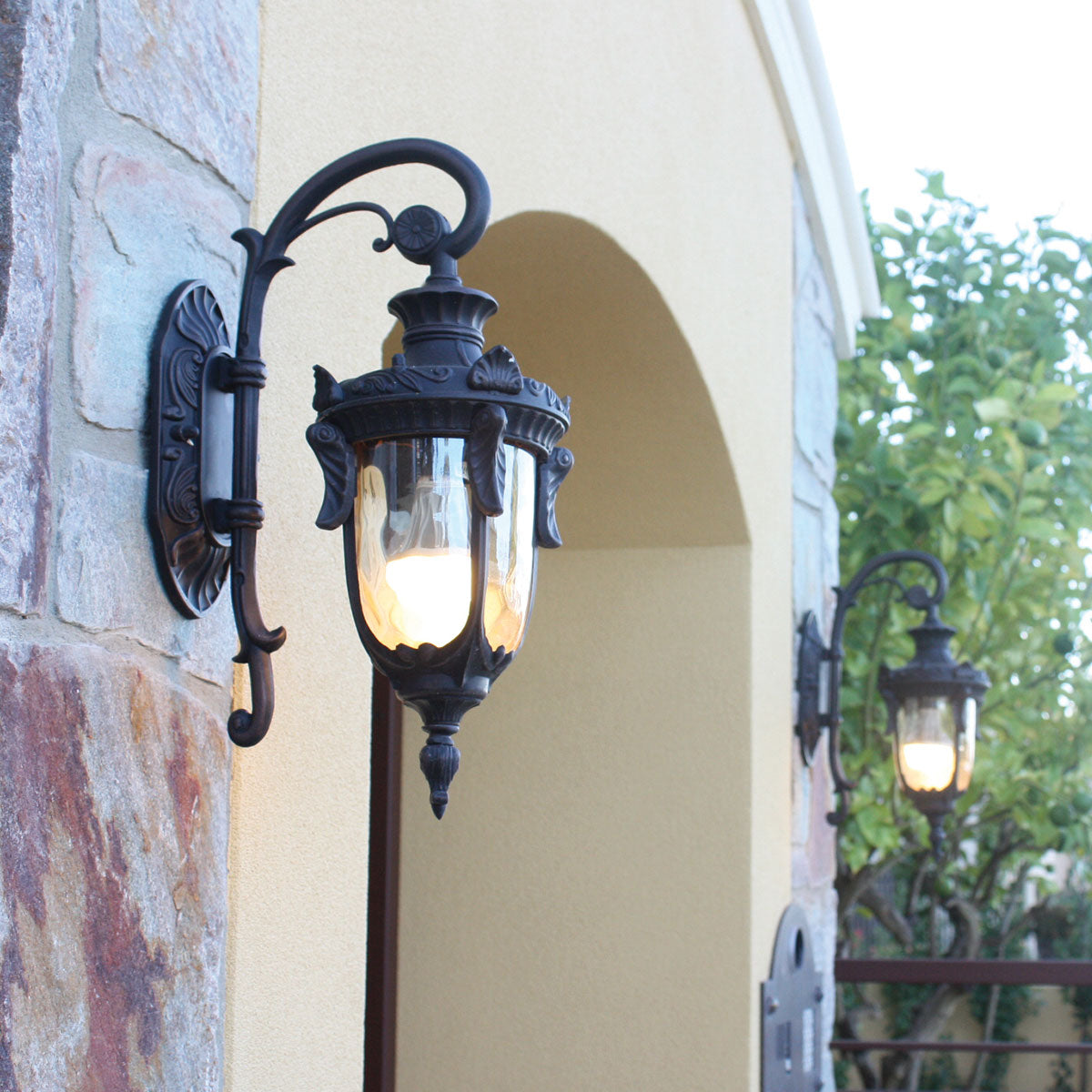 Elstead Philadelphia 1 Light Small Down Wall Lantern