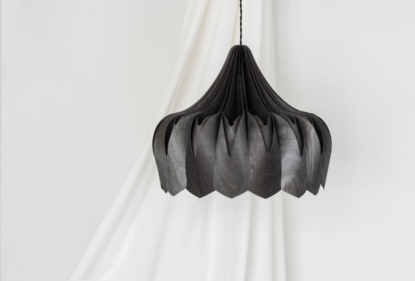 Pilke Pioni Large Pendant Black – from Amos Lighting + Home