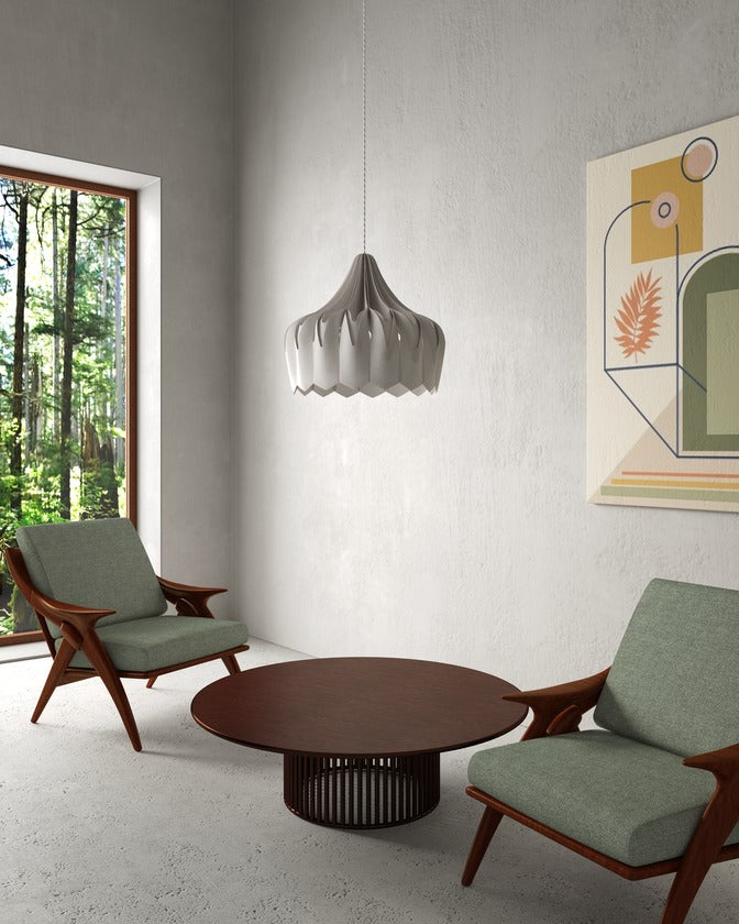 Pilke Pioni Large Pendant White – from Amos Lighting + Home