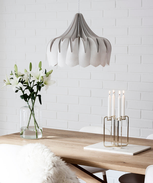 Pilke Pioni Large Pendant White – from Amos Lighting + Home