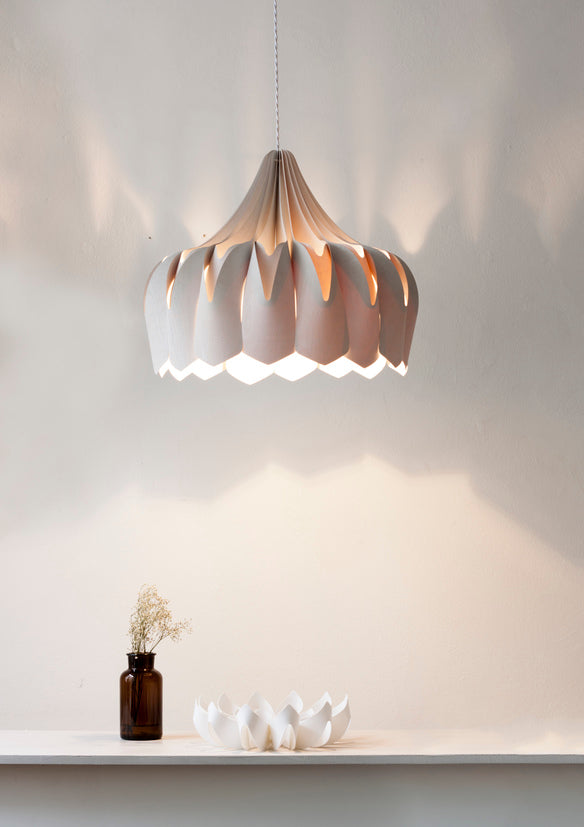 Pilke Pioni Large Pendant White – from Amos Lighting + Home