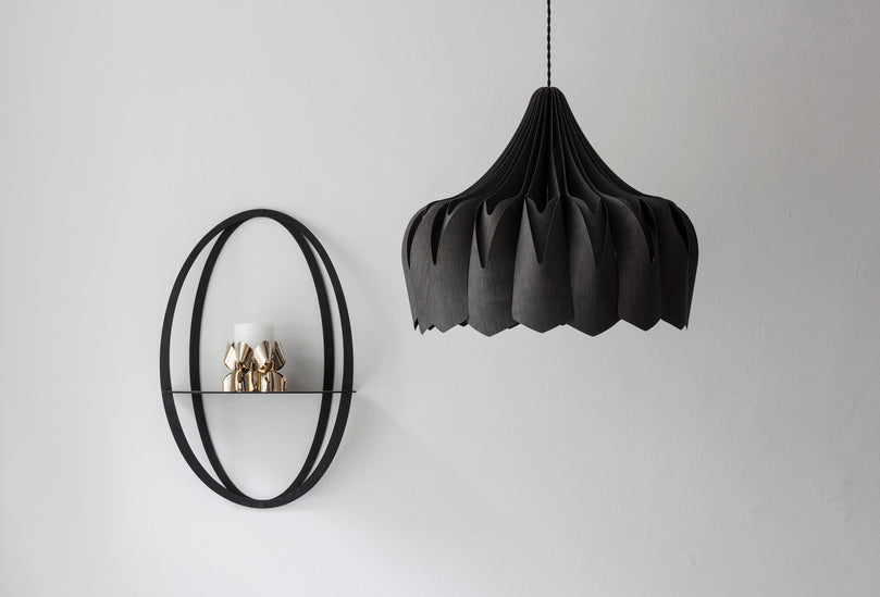 Pilke Pioni Small Pendant Black – from Amos Lighting + Home