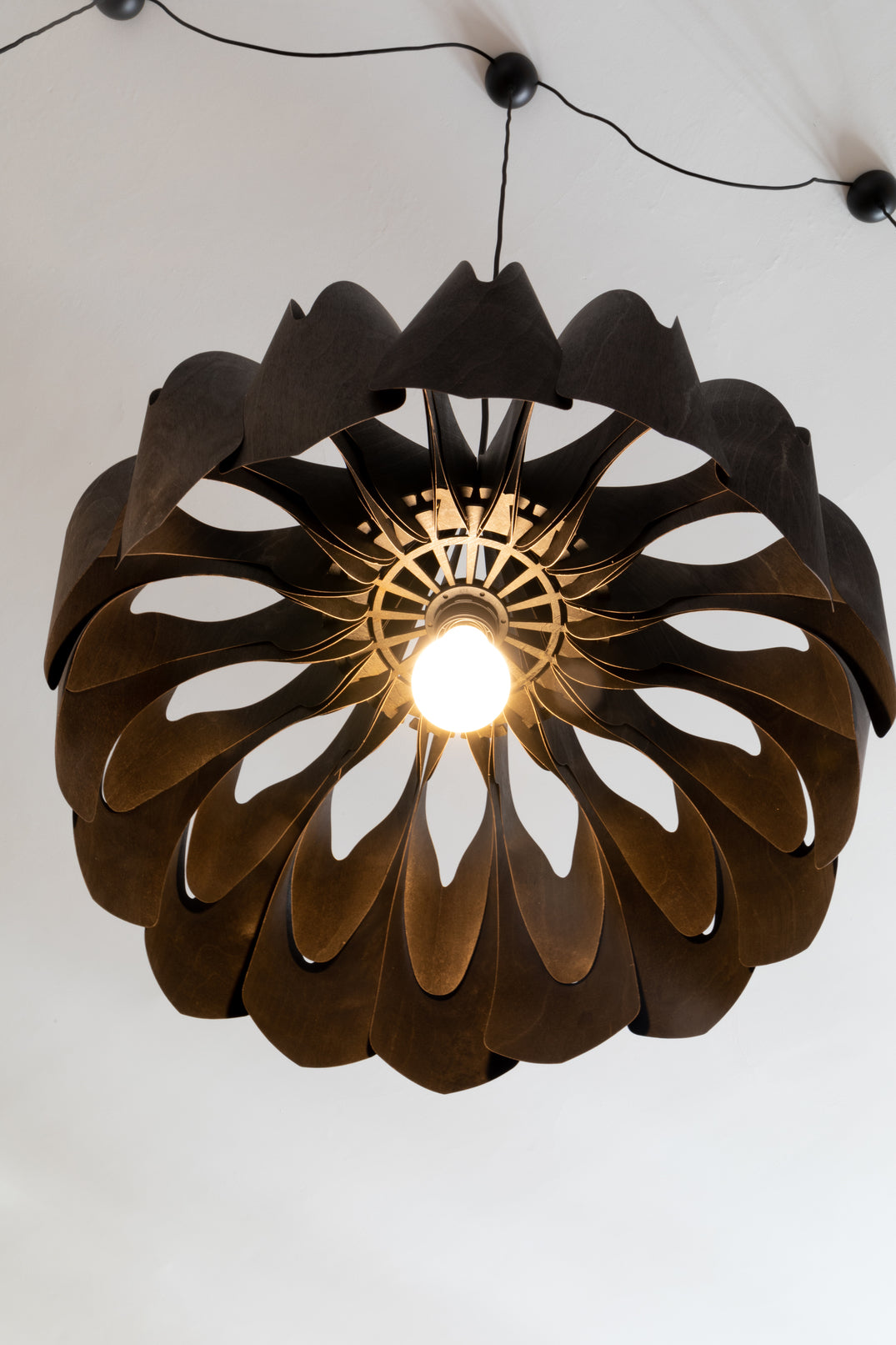 Pilke Pioni Small Pendant Black – from Amos Lighting + Home