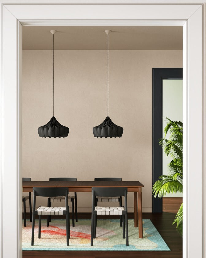 Pilke Pioni Small Pendant Black – from Amos Lighting + Home